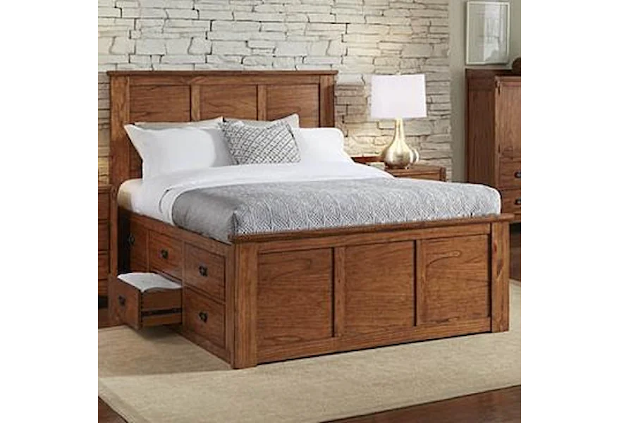 Mission Hill California King Captain Bed by AAmerica at Esprit Decor Home Furnishings